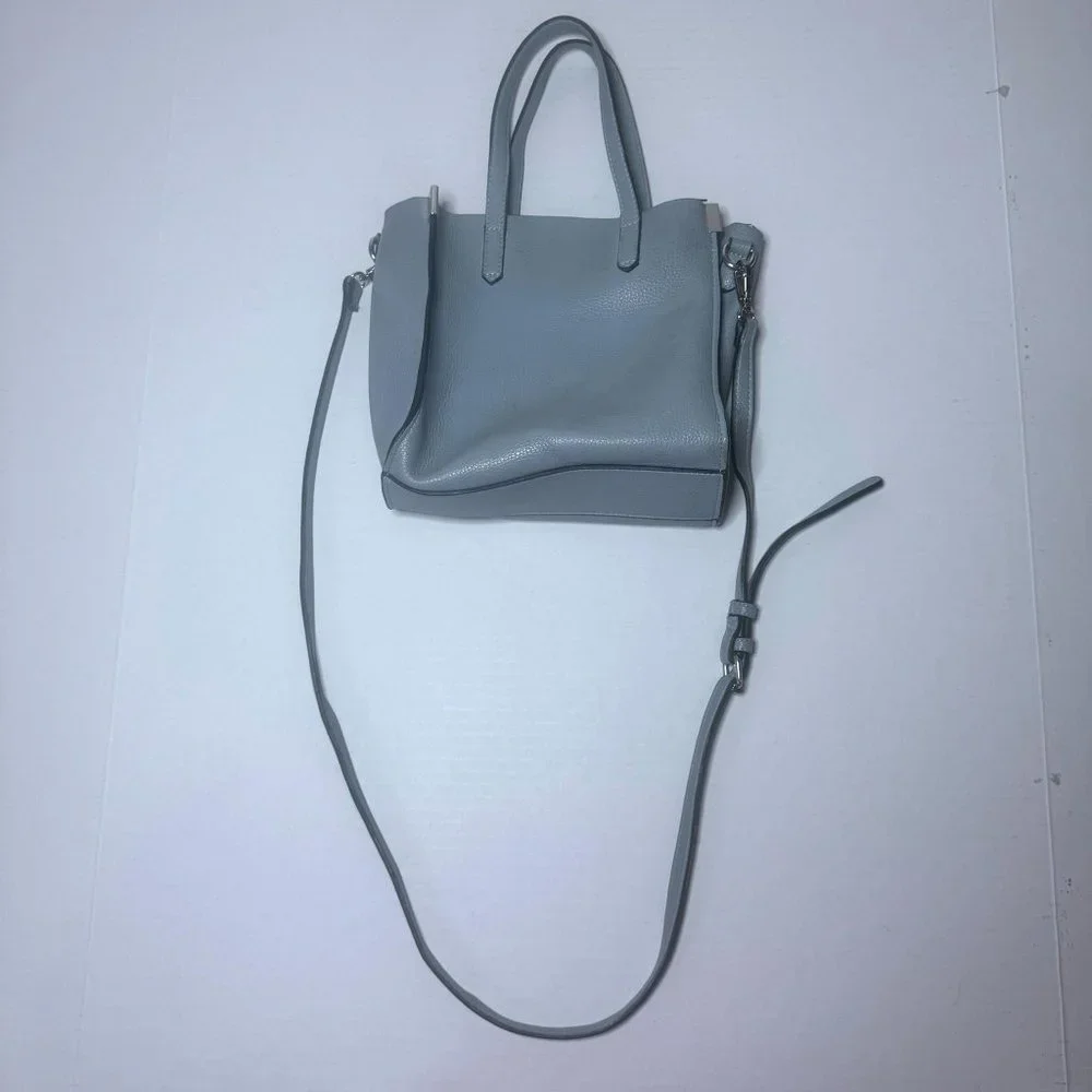 Steve Madden Light Blue Adjustable Detachable Crossbody Strap Small Purse Bag - Picture 4 of 13